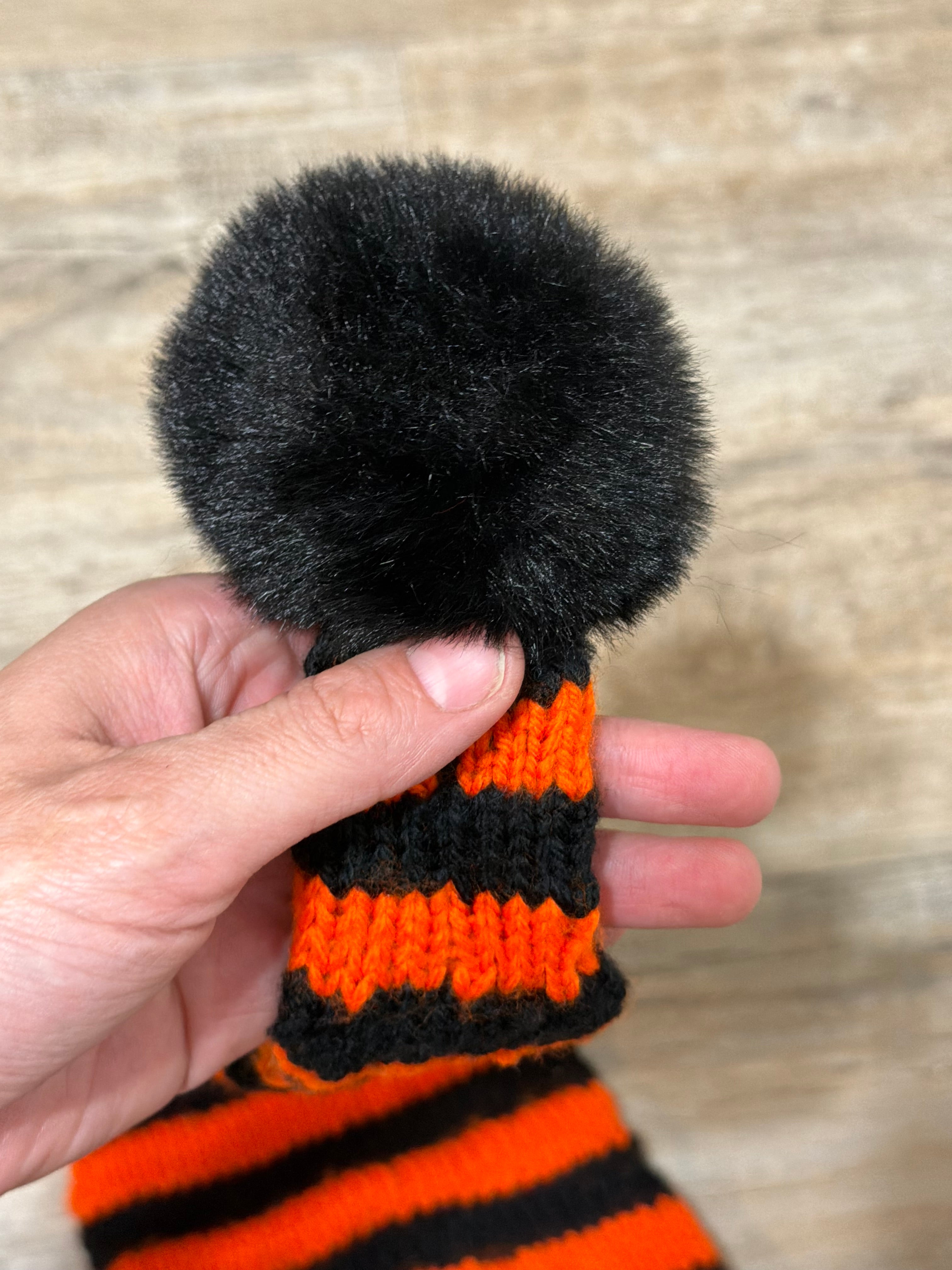 Hand Knitted Halloween Stocking Cap