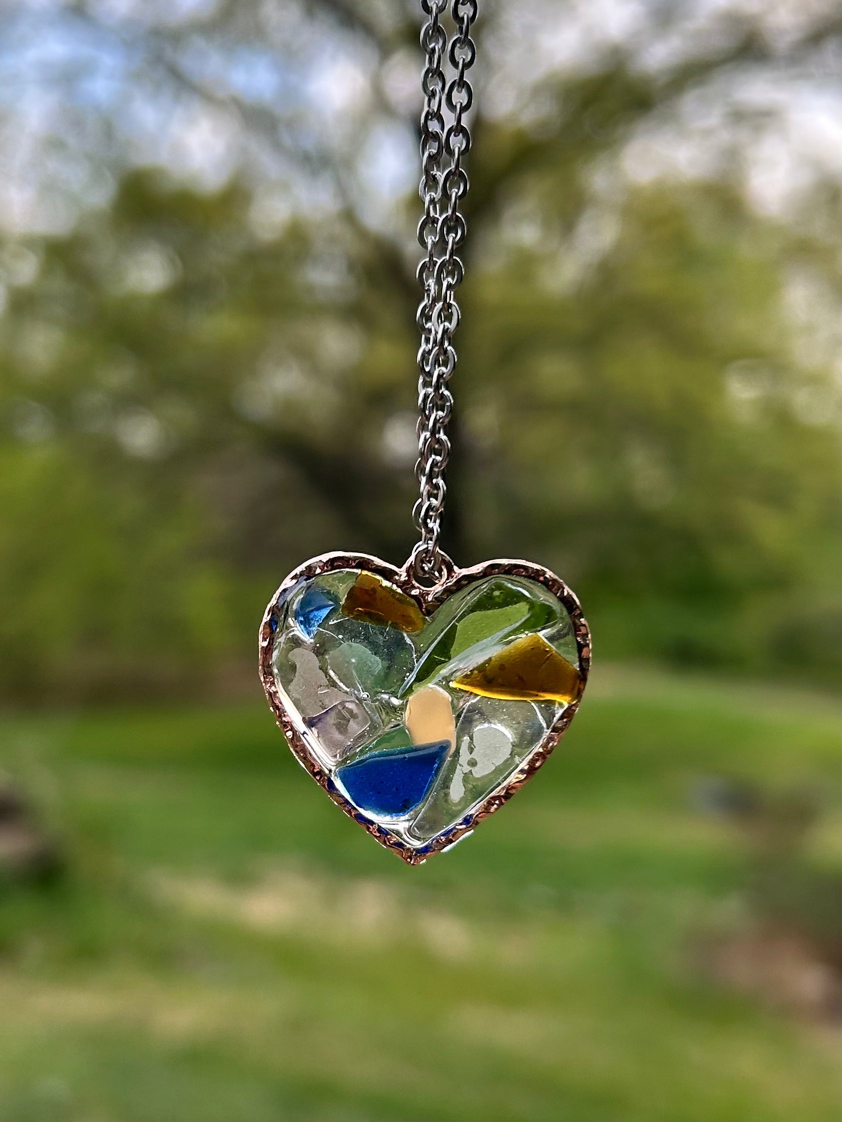 Lake Michigan Beach Glass Necklace