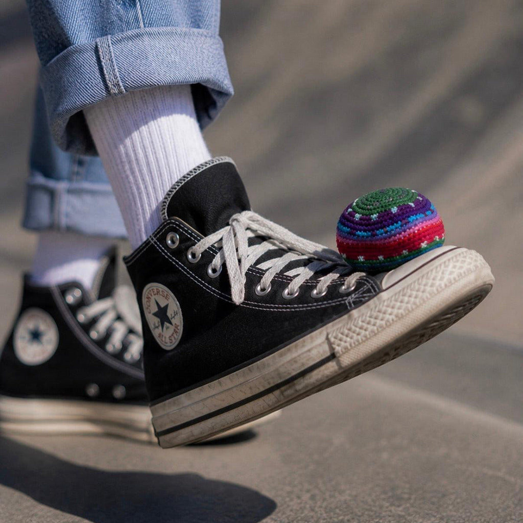 Foot Bag Knit Multicolor Sack Stress Ball Crochet - Guatemala