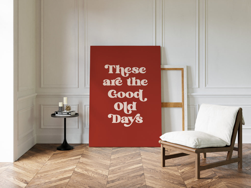 Vintage Vibes - Retro Typography Art Print