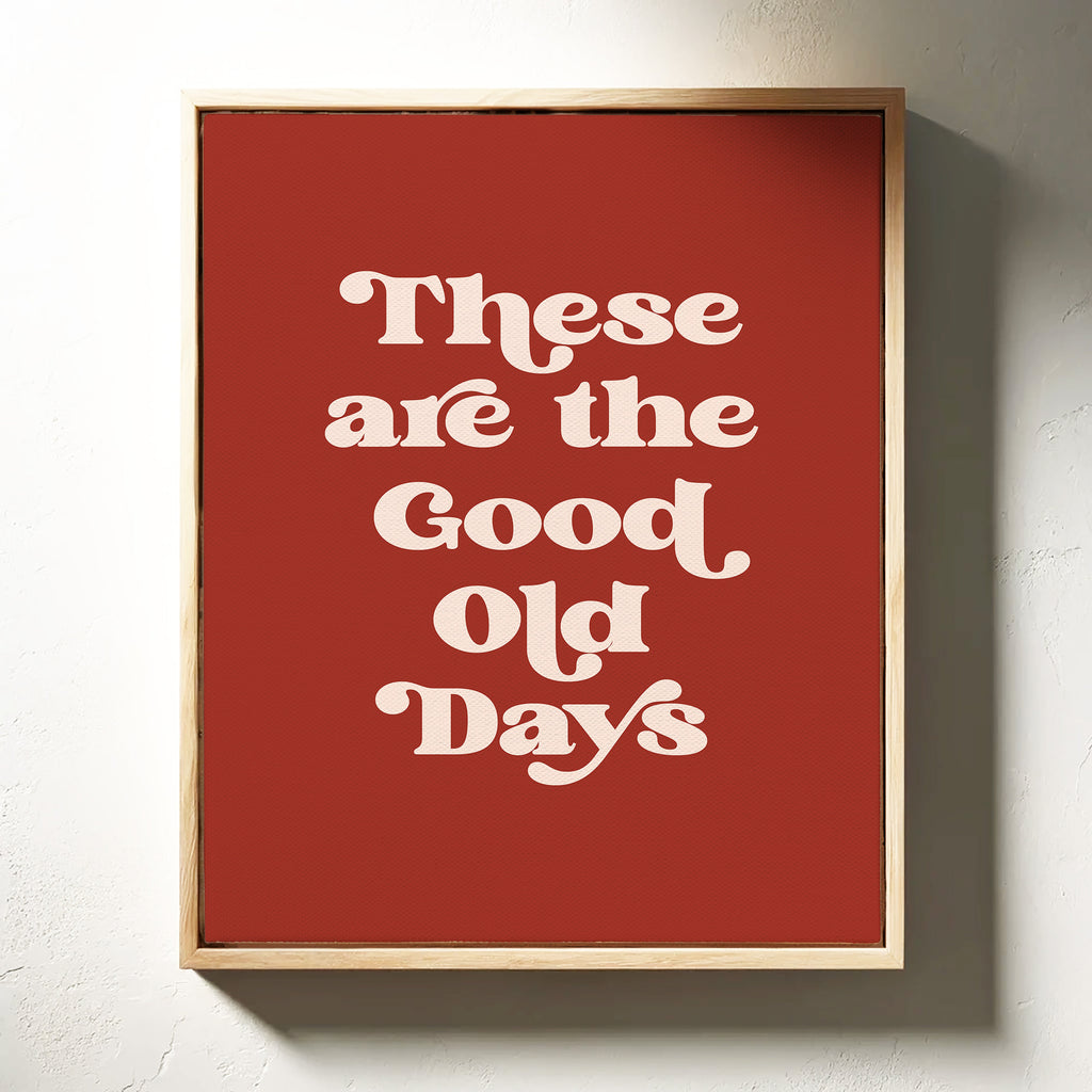 Vintage Vibes - Retro Typography Art Print