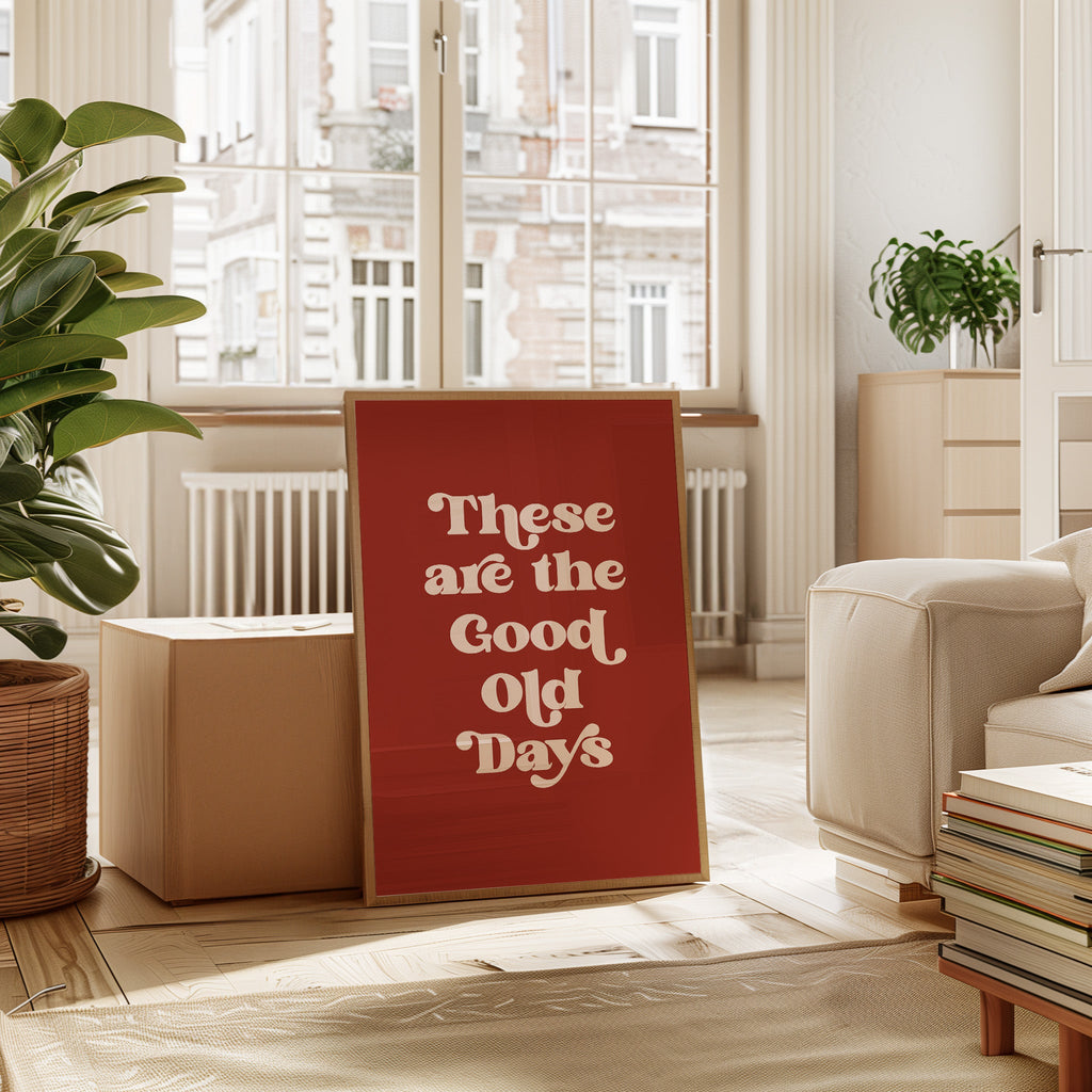 Vintage Vibes - Retro Typography Art Print