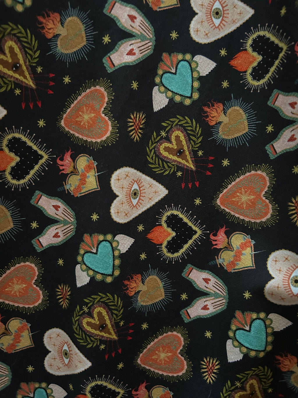 Women's Flaming Hearts Midi Dress