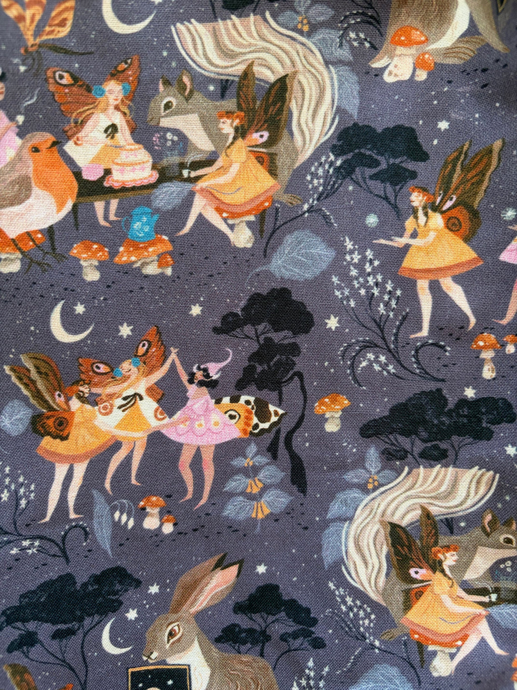 Women's Fairies Print 1960s Mod Collared Dress