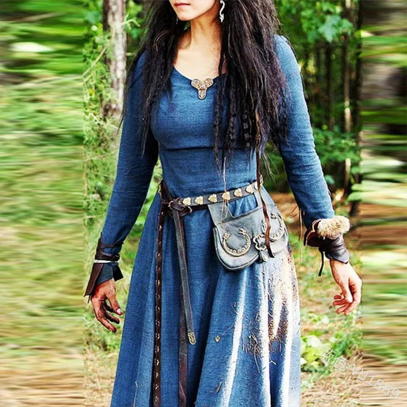 Medieval Maxi Dress Long Sleeve