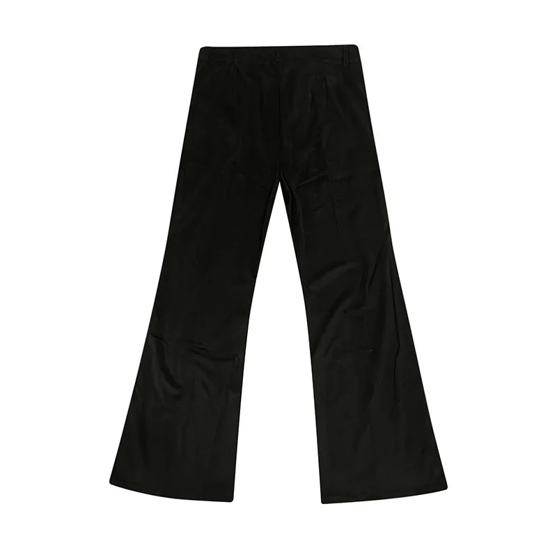 Men's Velvet Flare Pants