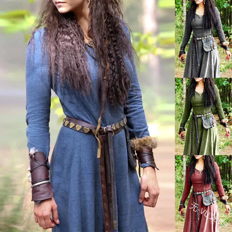 Medieval Maxi Dress Long Sleeve