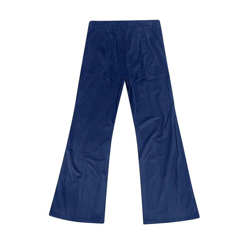 Men's Velvet Flare Pants