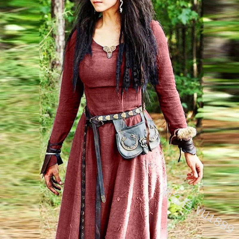 Medieval Maxi Dress Long Sleeve