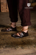 Flynn Medieval Leather Sandals | Roman-Inspired Unisex