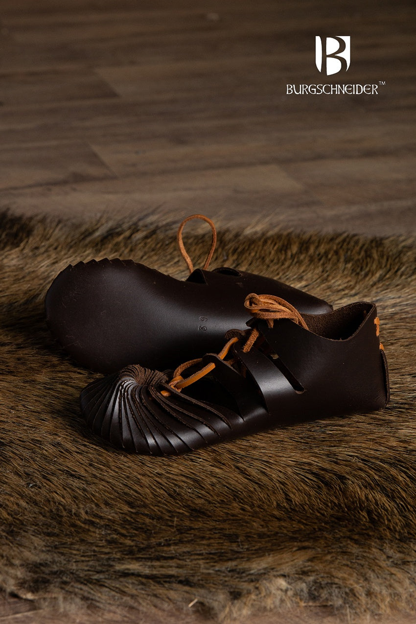 Flynn Medieval Leather Sandals | Roman-Inspired Unisex