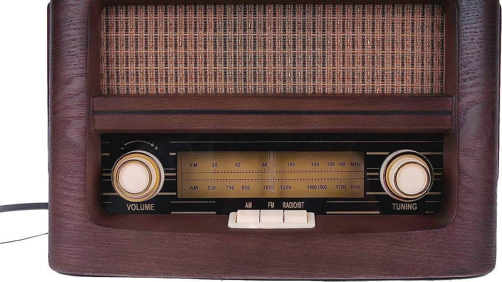 Vintage Retro Bluetooth Radio with Wireless Charging