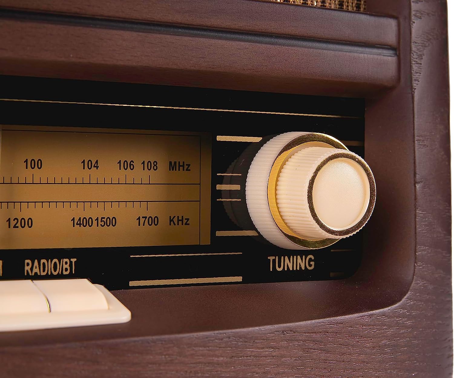 Vintage Retro Bluetooth Radio with Wireless Charging