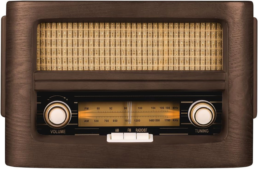 Vintage Retro Bluetooth Radio with Wireless Charging