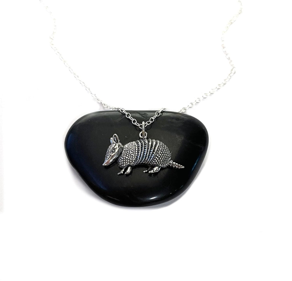 Women's Armadillo Charm Sterling Silver Necklace — Handmade