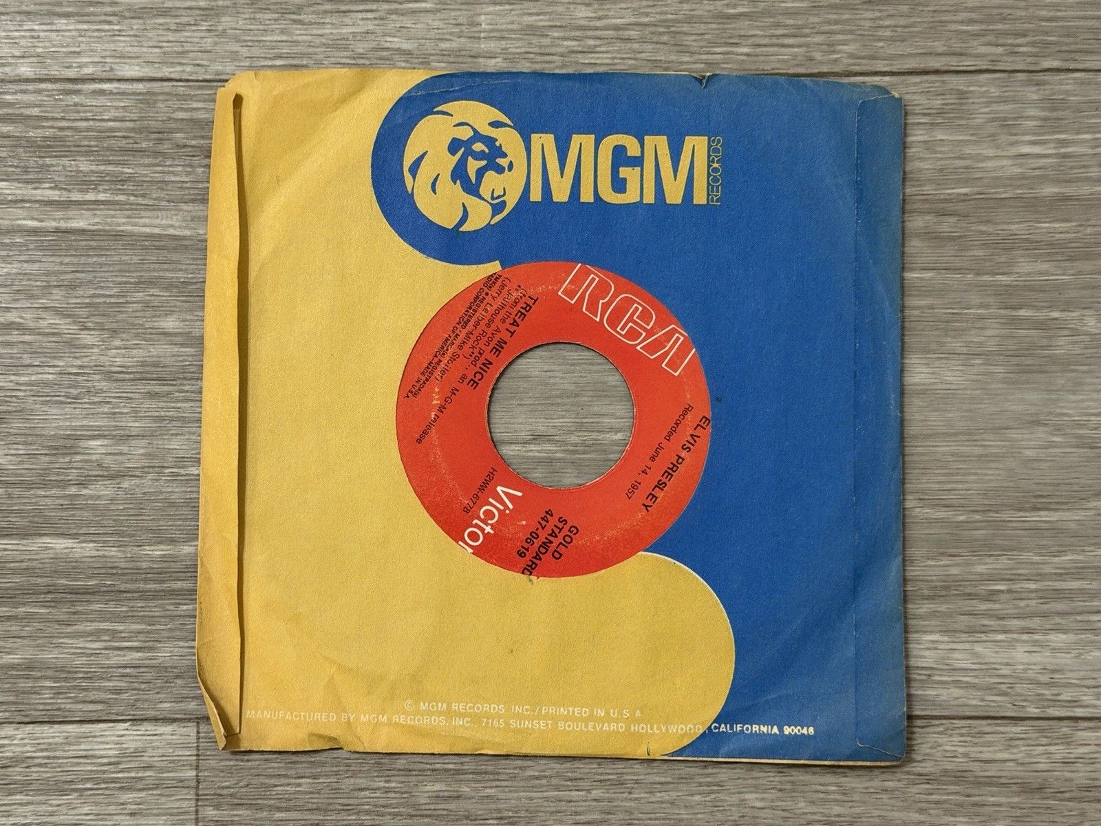 Elvis Presley Jailhouse Rock 7" 45