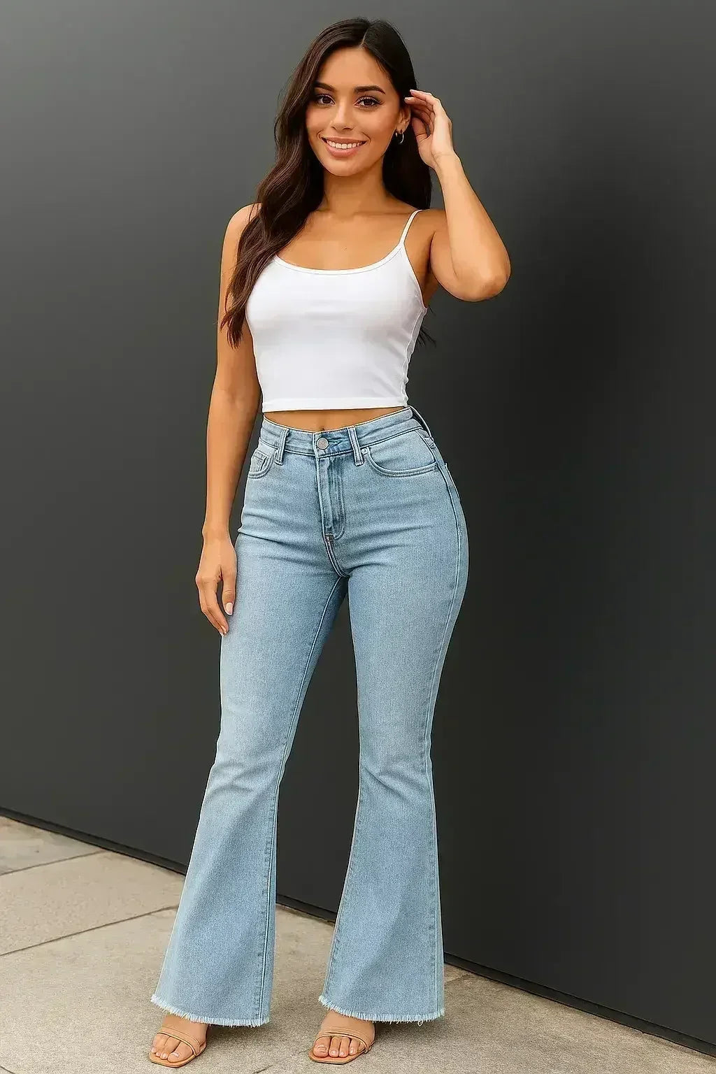 Vintage High Waist Flare Jeans