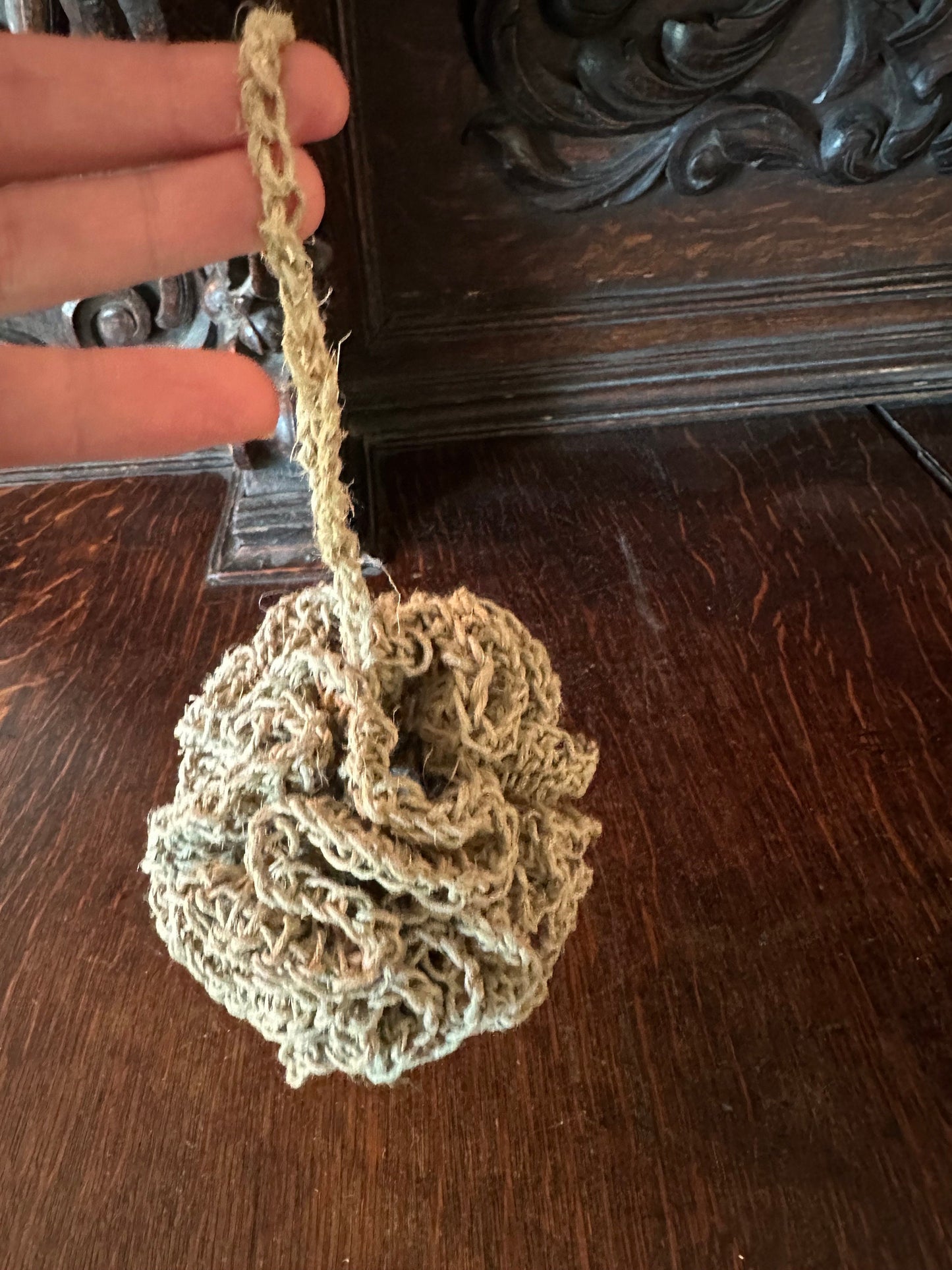 Eco Friendly Crochet Hemp Shower bath Pouf Loofah