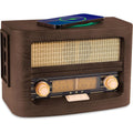 Vintage Retro Bluetooth Radio with Wireless Charging