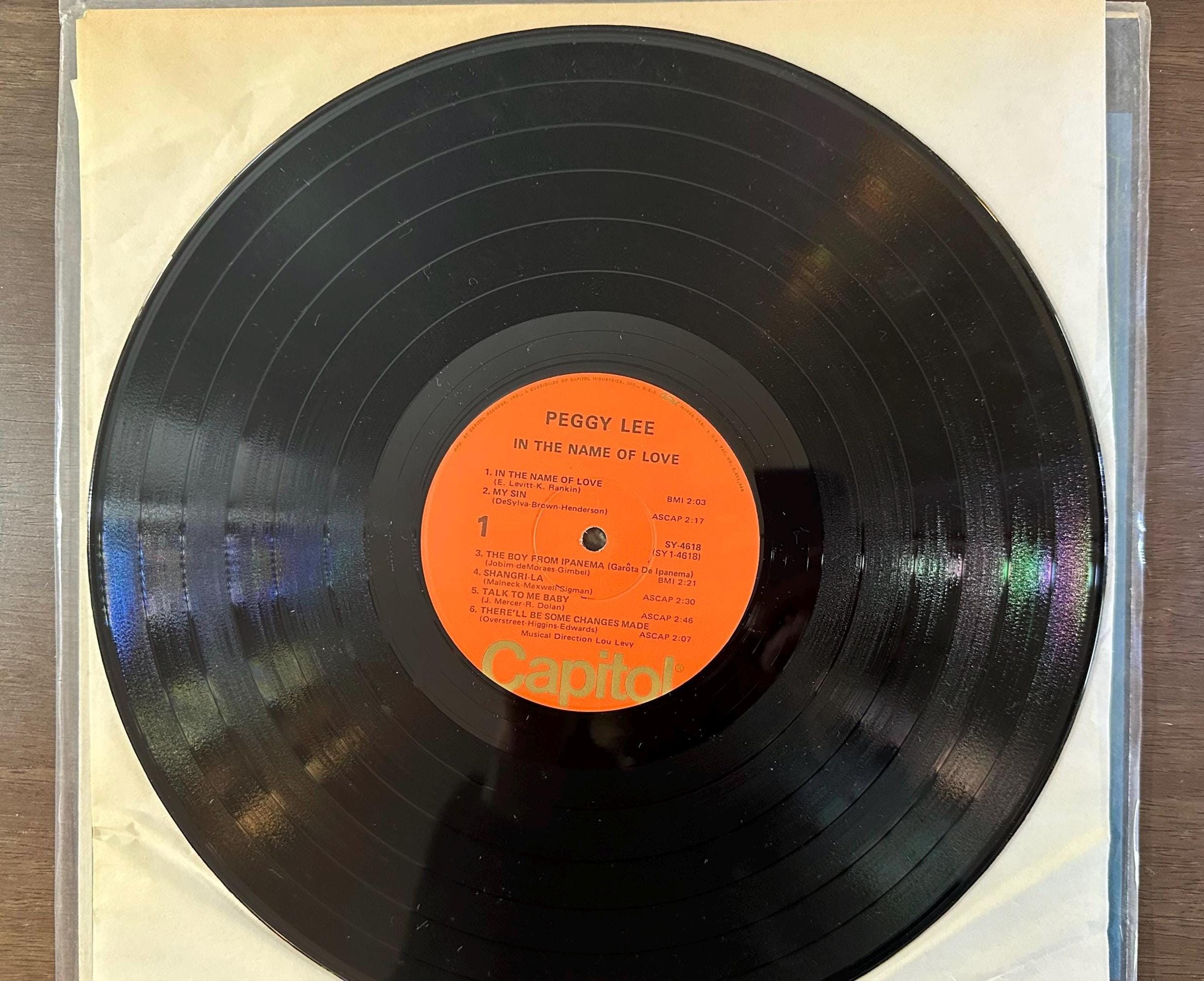 Peggy Lee ~ In The Name Of Love ~ 1974 Capitol Records  SY-4618 VG+ NM Vinyl