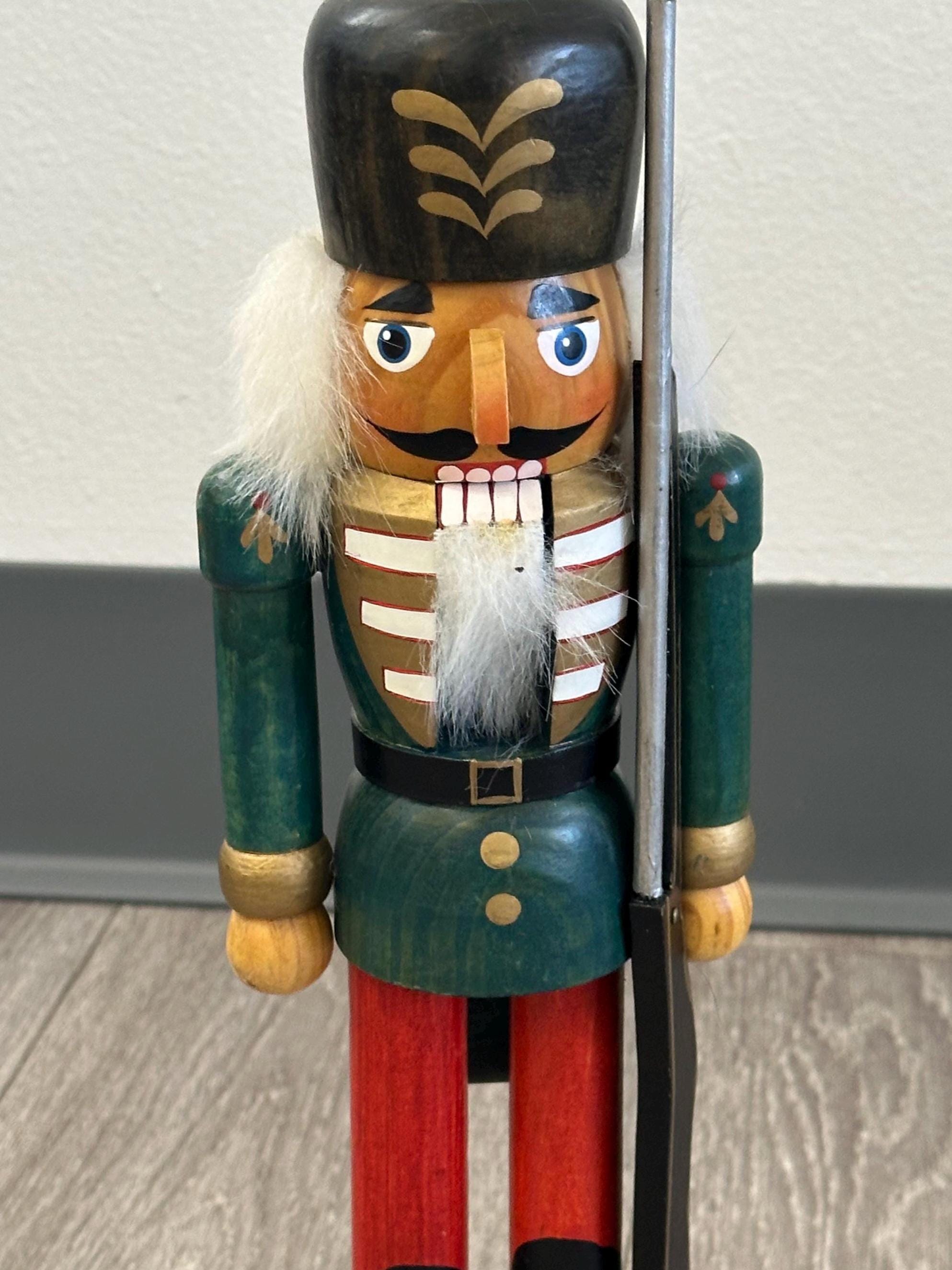 Vintage Wooden Nutcracker Soldier