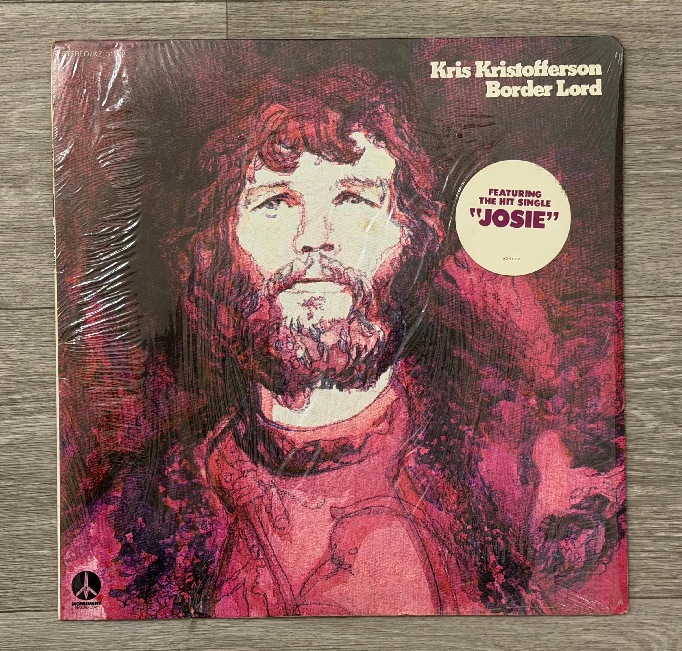 Border Lord  Kris Kristofferson Vintage Vinyl LP with “Josie Good Condition
