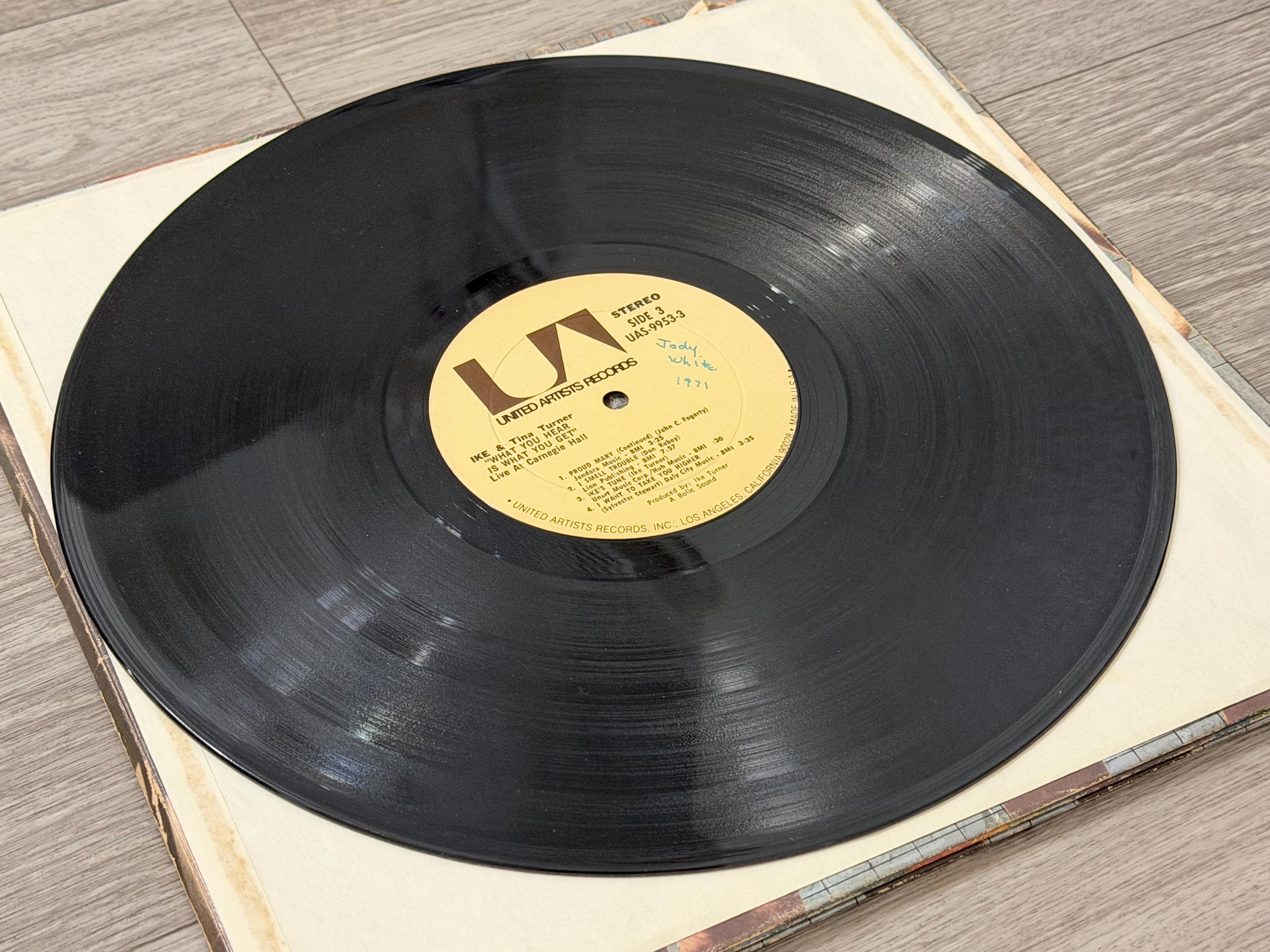 Ike & Tina Turner Live at Carnegie Hall 1971 Vinyl Record