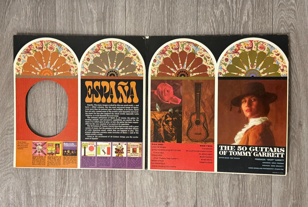 España in Stereo  The 50 Guitars of Tommy Garrett, Vintage Vinyl LP