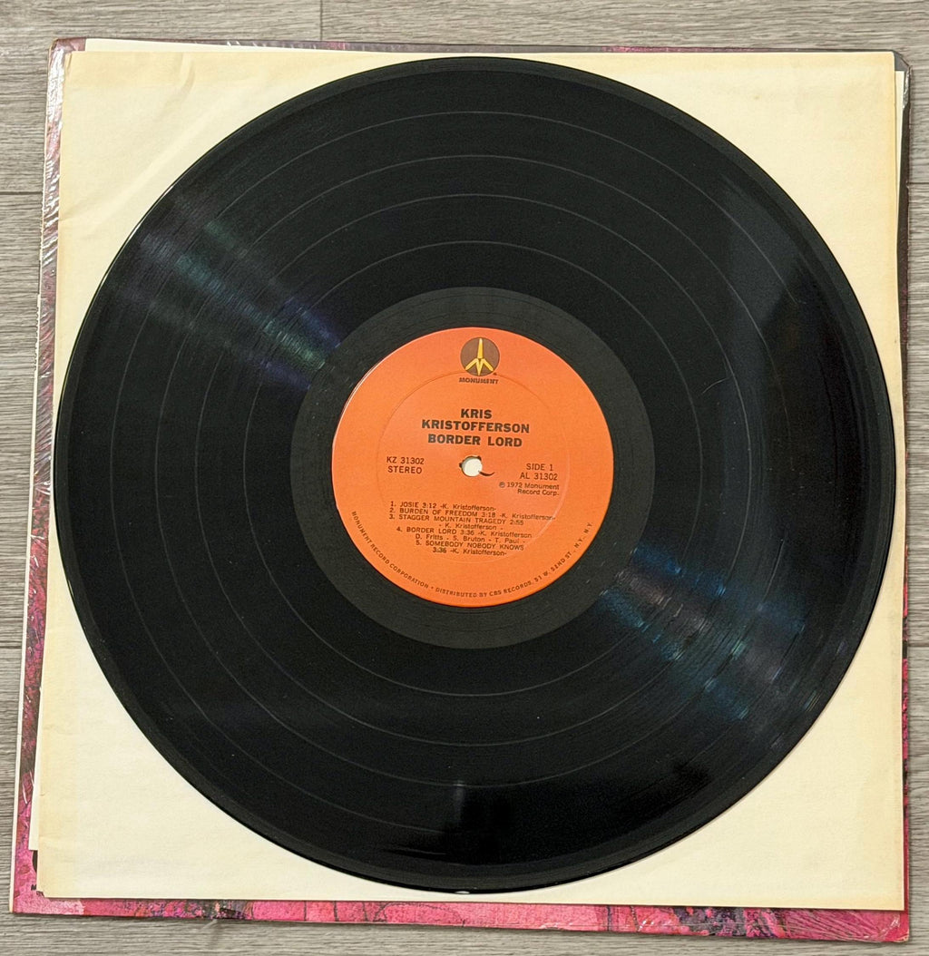 Border Lord  Kris Kristofferson Vintage Vinyl LP with “Josie Good Condition