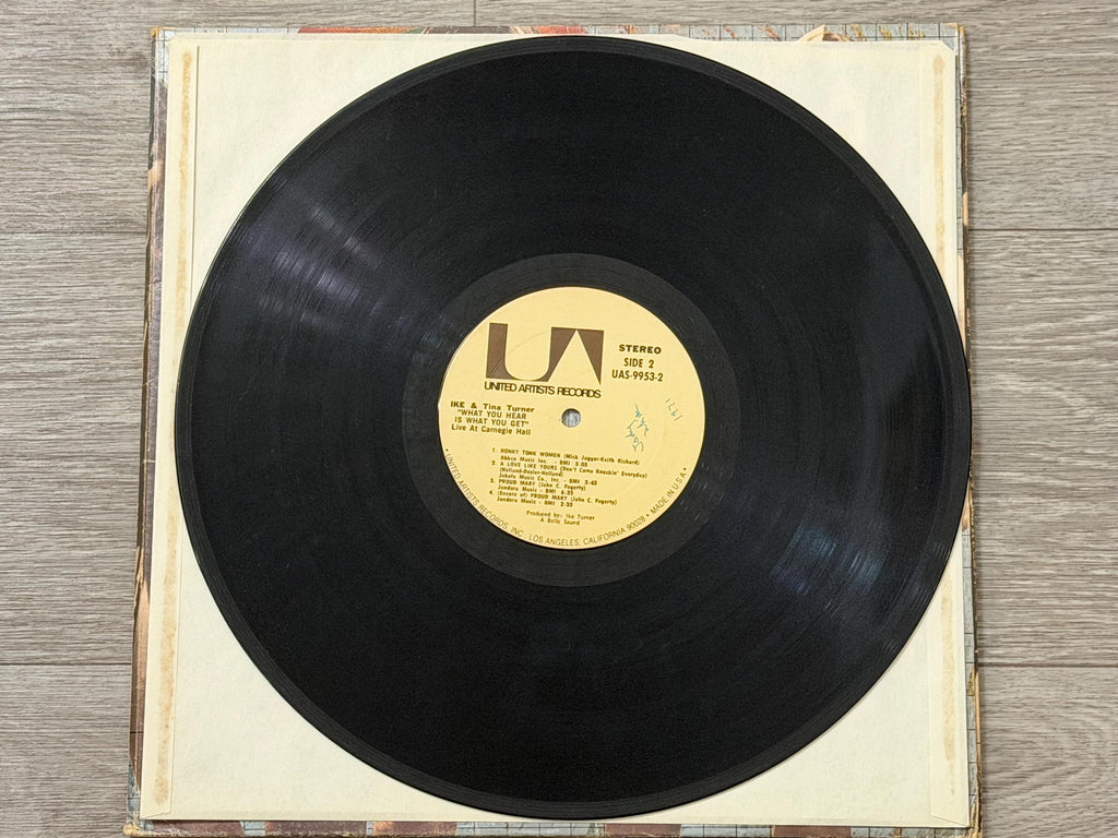 Ike & Tina Turner Live at Carnegie Hall 1971 Vinyl Record