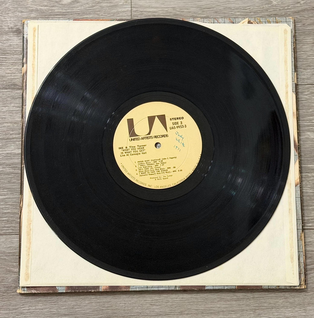 Ike & Tina Turner Live at Carnegie Hall 1971 Vinyl Record