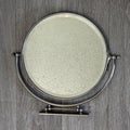 Vintage Art Deco Swivel Vanity Mirror | Chrome, 12" Round Wall Mount Makeup Mirror