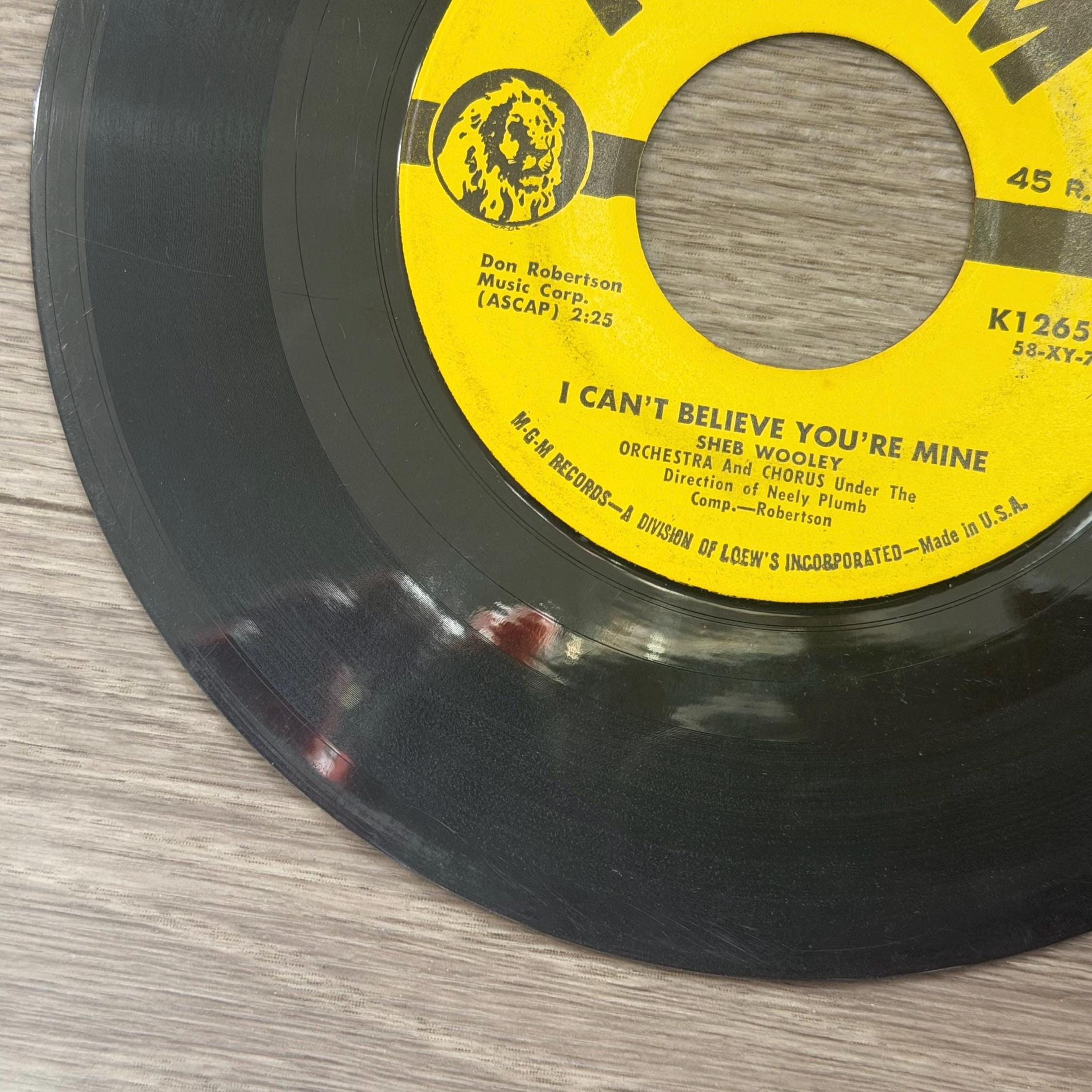 Sheb Wooley Purple People Eater 45 RPM Single  MGM Records 1958