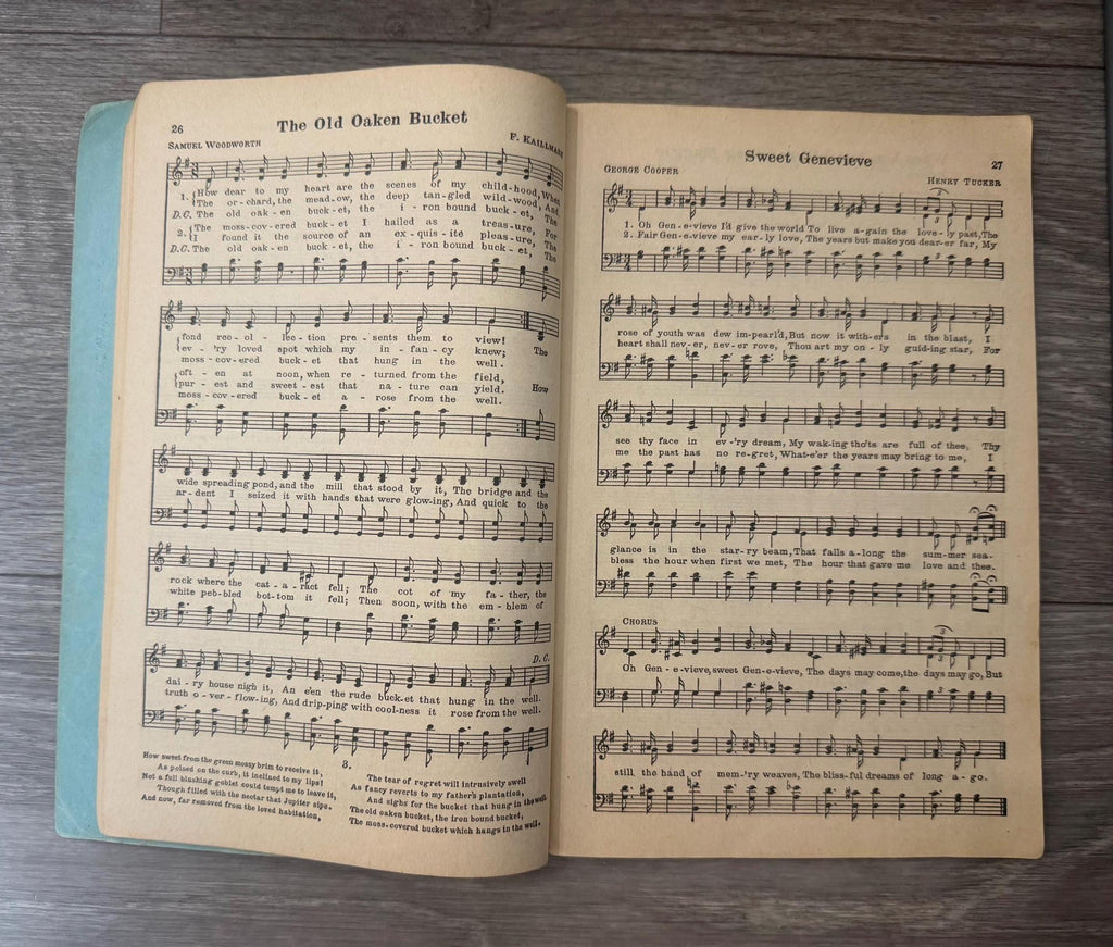 1948 Sociability Songs Songbook  Community Singing Music Ephemera