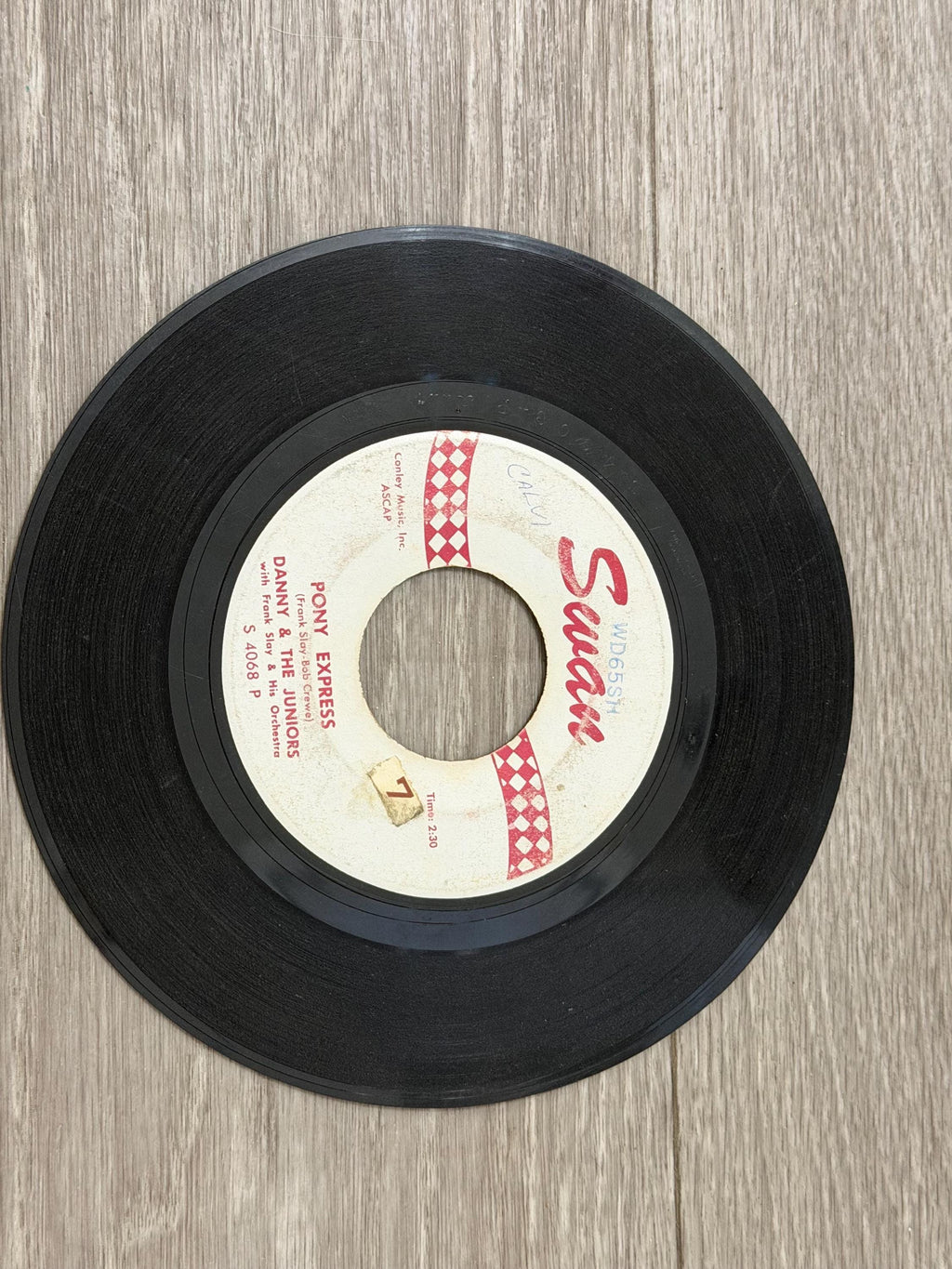 Danny and The Juniors Day Dreamer 45 RPM Vinyl Single  Swan Records Rock & Roll