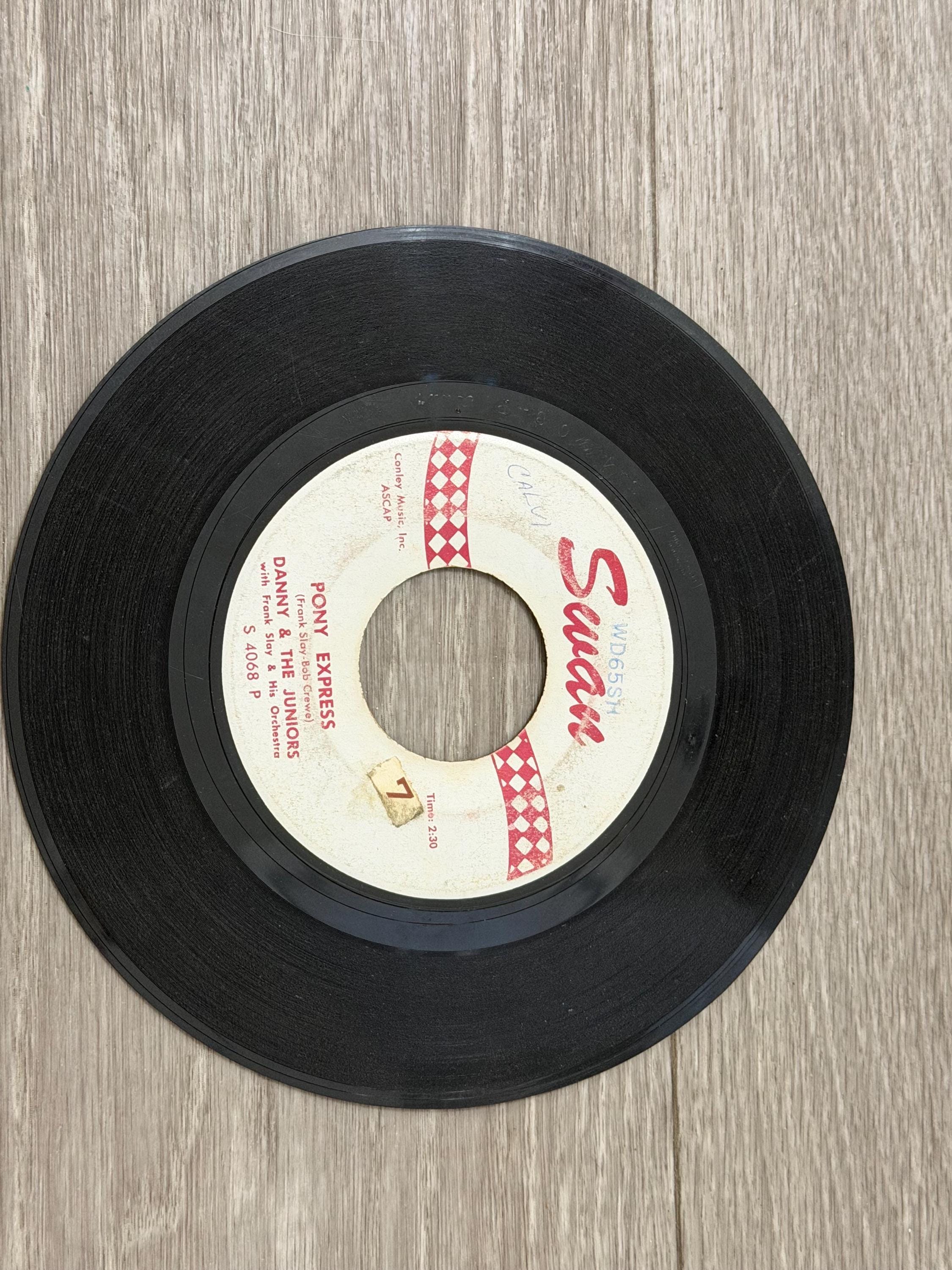 Danny and The Juniors Day Dreamer 45 RPM Vinyl Single  Swan Records Rock & Roll