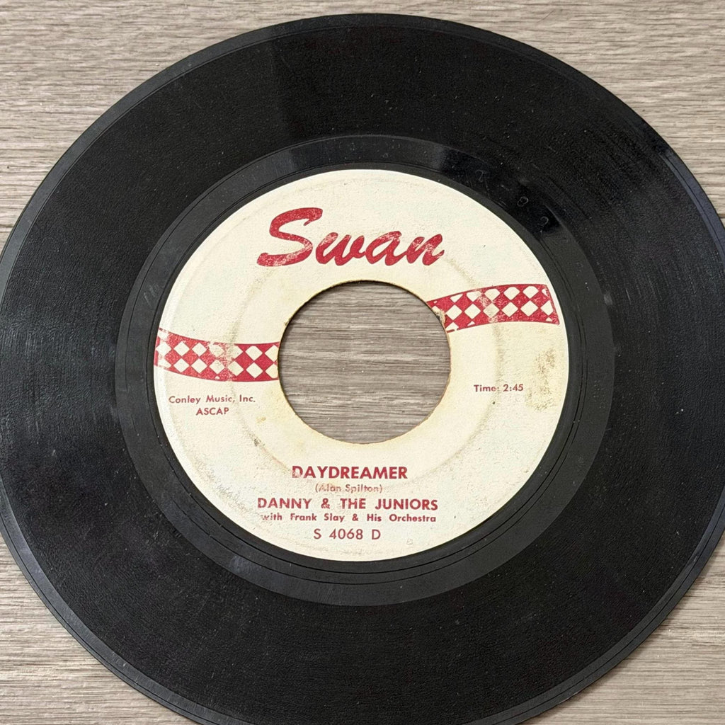 Danny and The Juniors Day Dreamer 45 RPM Vinyl Single  Swan Records Rock & Roll