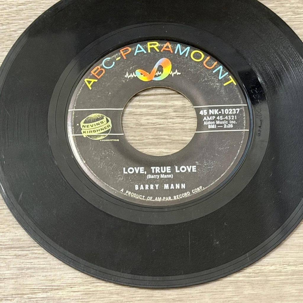Barry Mann Who Put the Bomp 45 RPM Vinyl Single ABC-Paramount Early Rock Record