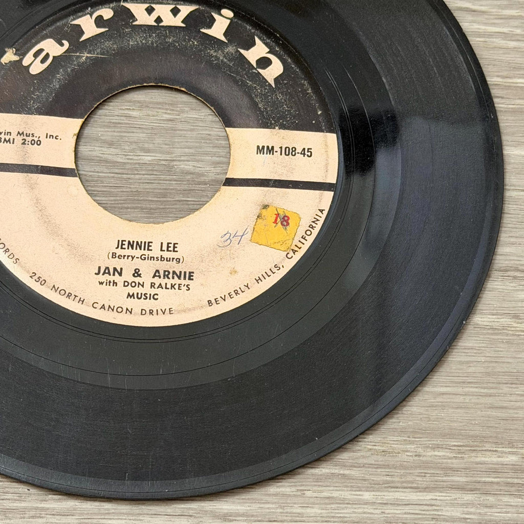 Jan & Arnie Gotta Gotta Date / Jennie Lee 45 RPM Single Vinyl Record