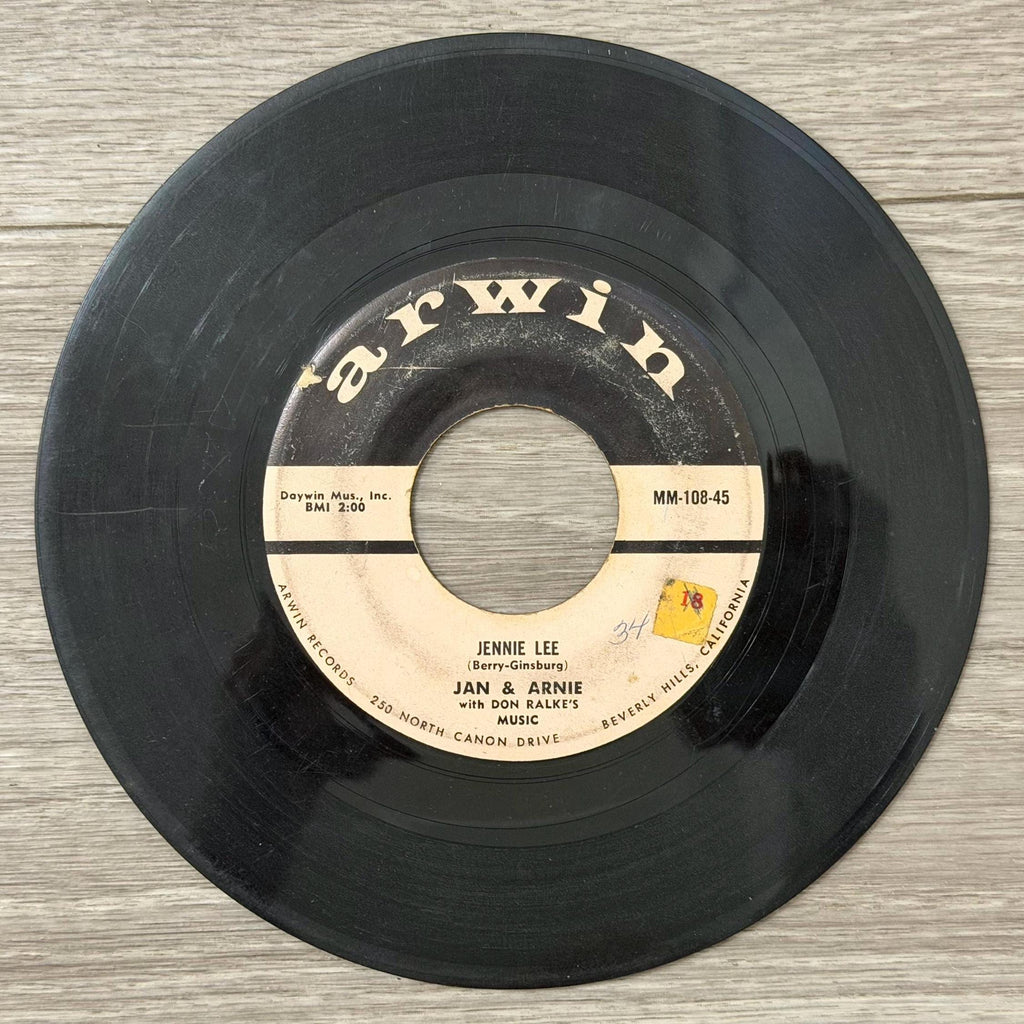 Jan & Arnie Gotta Gotta Date / Jennie Lee 45 RPM Single Vinyl Record