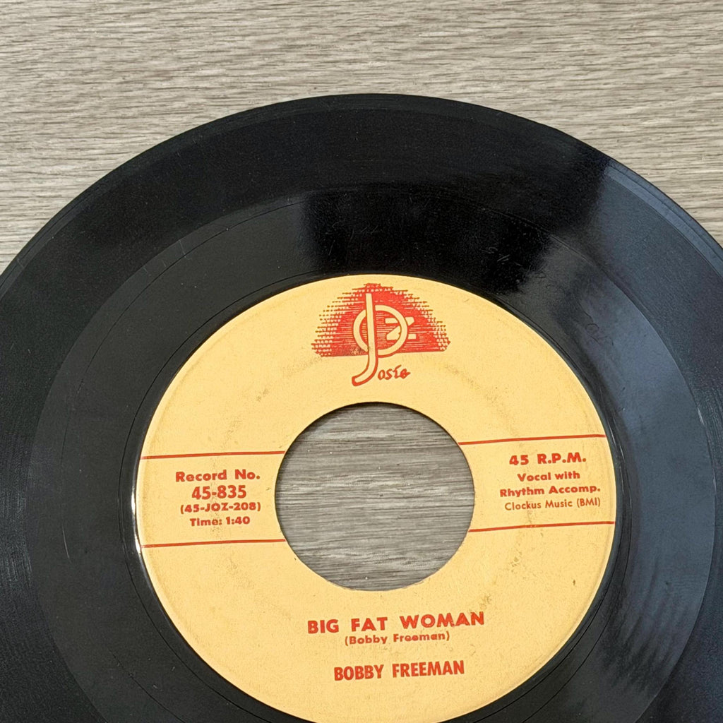 Bobby Freeman Do You Want to Dance 45 Vinyl Single Josie Records R&B Rock Roll