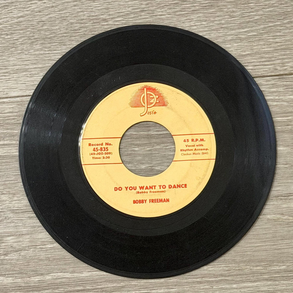 Bobby Freeman Do You Want to Dance 45 Vinyl Single Josie Records R&B Rock Roll
