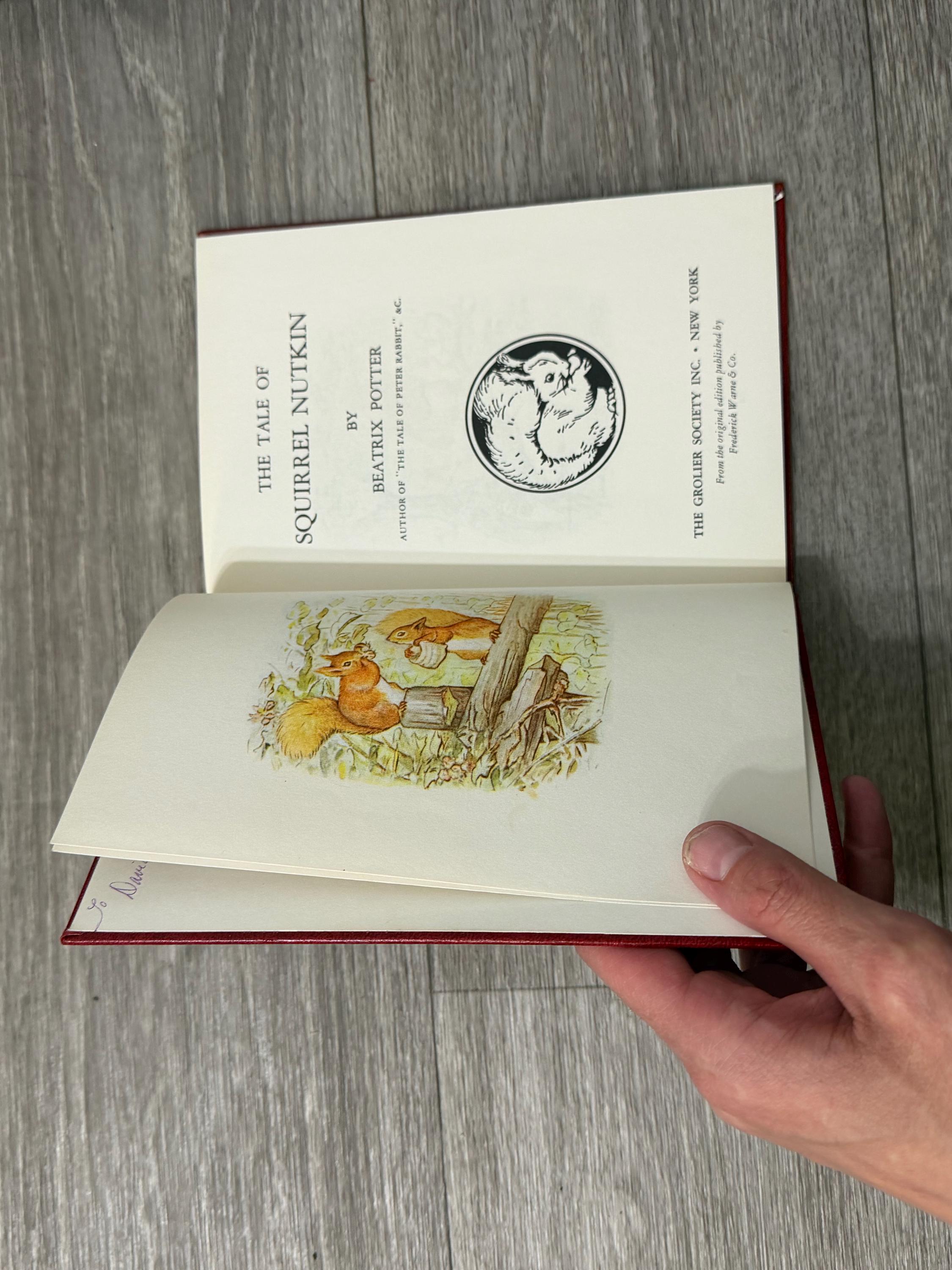 Vintage Beatrix Potter Miniature Books Set (9 Books) with Holder  1960s/70s Printing