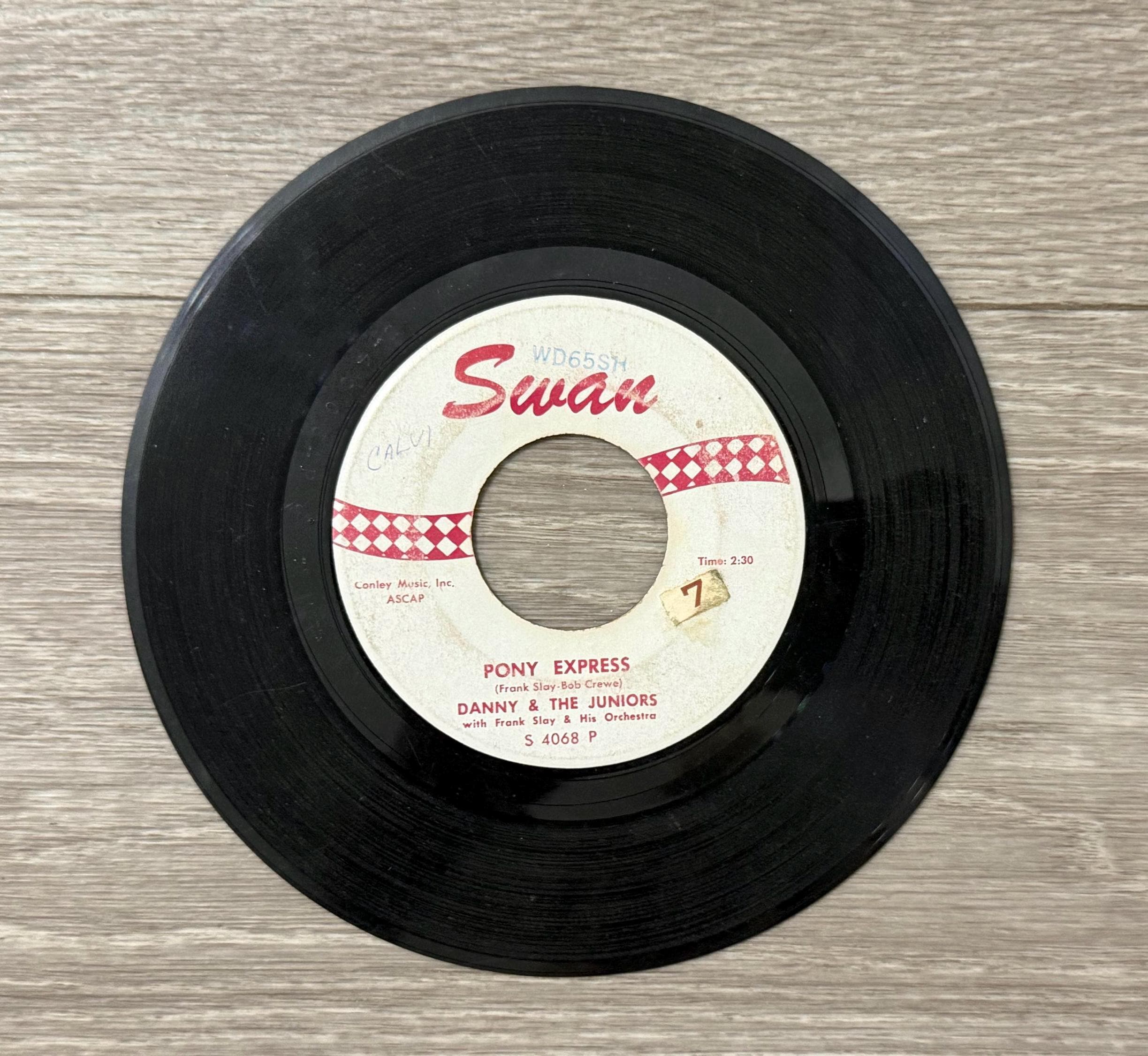 Danny and The Juniors Day Dreamer 45 RPM Vinyl Single  Swan Records Rock & Roll