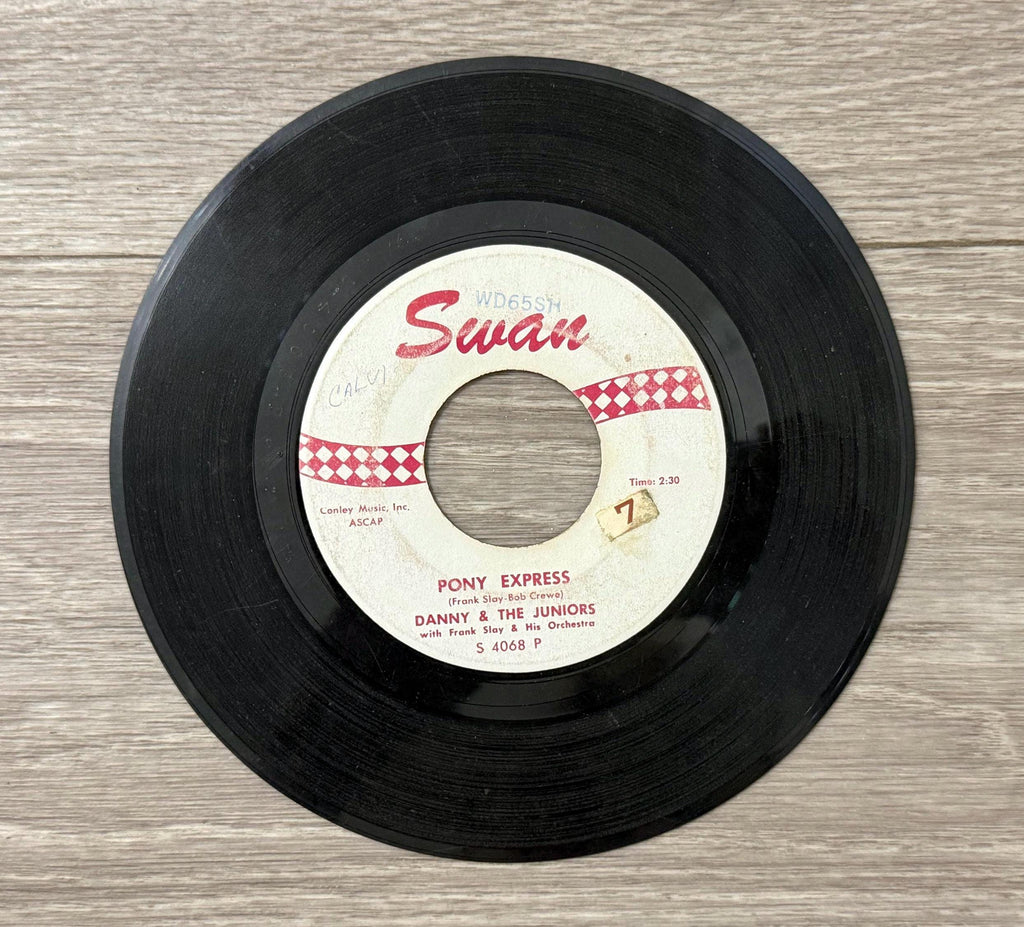 Danny and The Juniors Day Dreamer 45 RPM Vinyl Single  Swan Records Rock & Roll