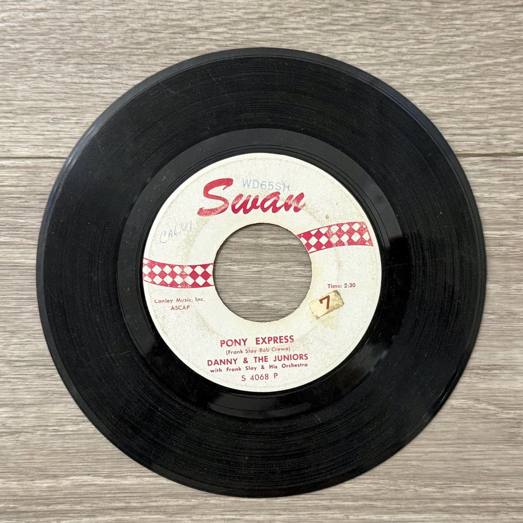 Danny and The Juniors Day Dreamer 45 RPM Vinyl Single  Swan Records Rock & Roll