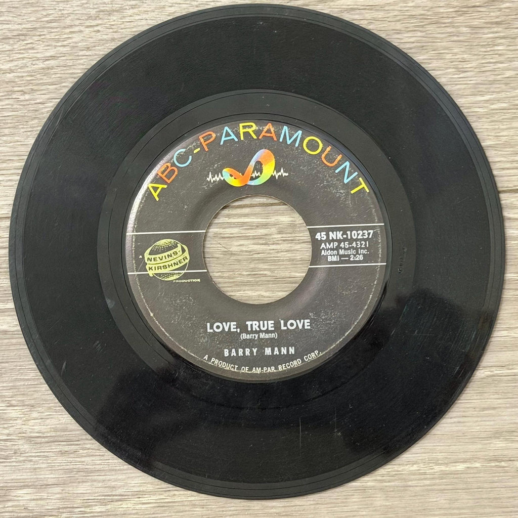 Barry Mann Who Put the Bomp 45 RPM Vinyl Single ABC-Paramount Early Rock Record