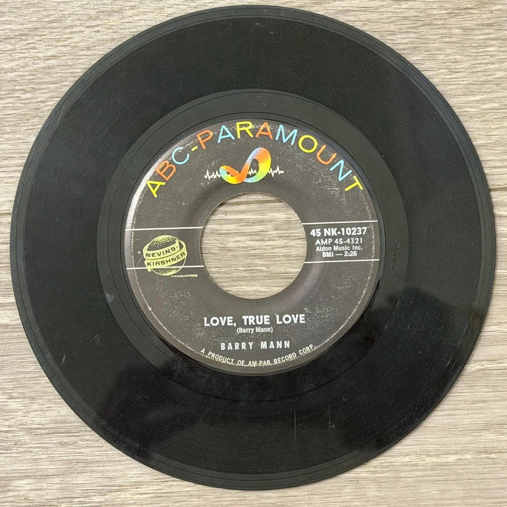Barry Mann Who Put the Bomp 45 RPM Vinyl Single ABC-Paramount Early Rock Record