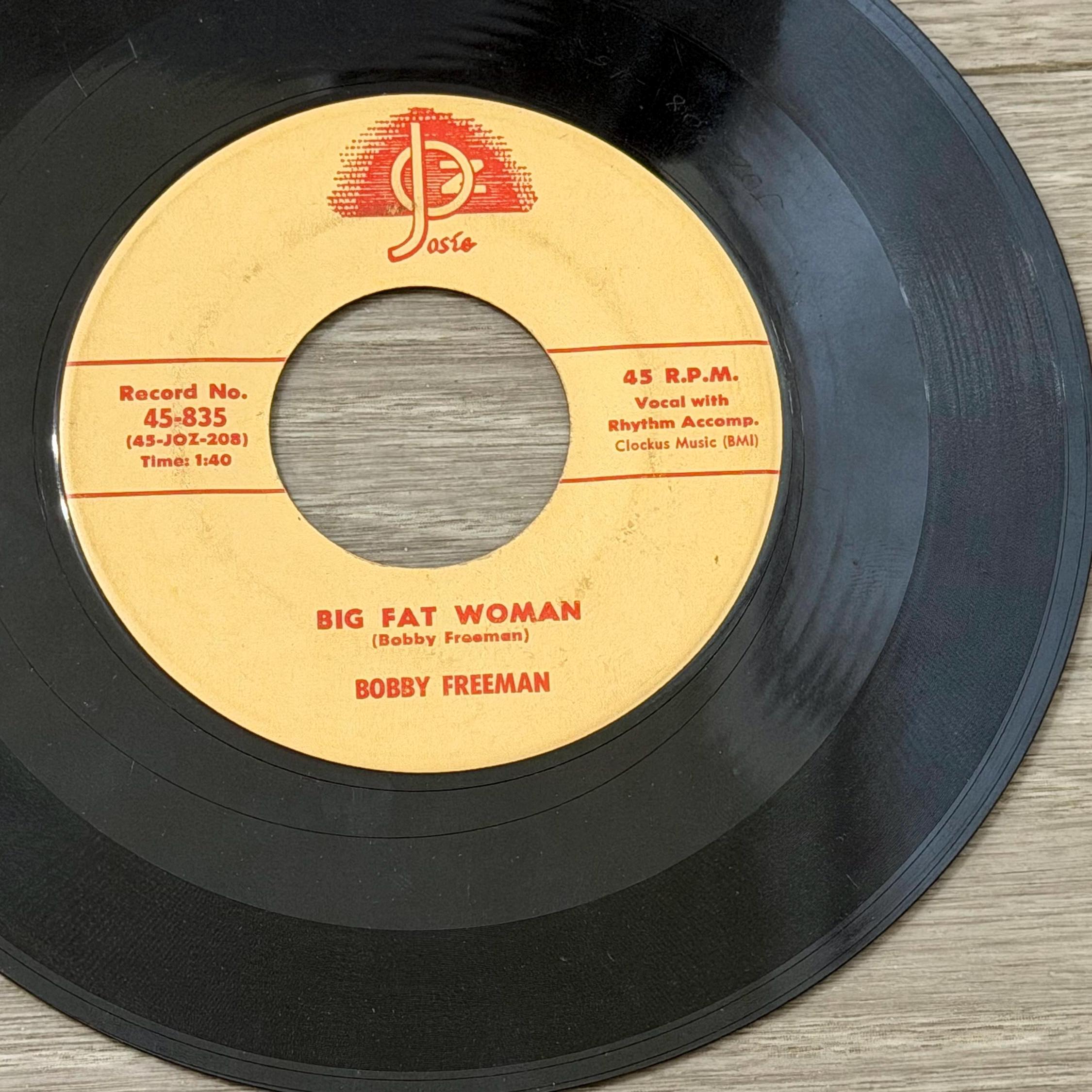 Bobby Freeman Do You Want to Dance 45 Vinyl Single Josie Records R&B Rock Roll