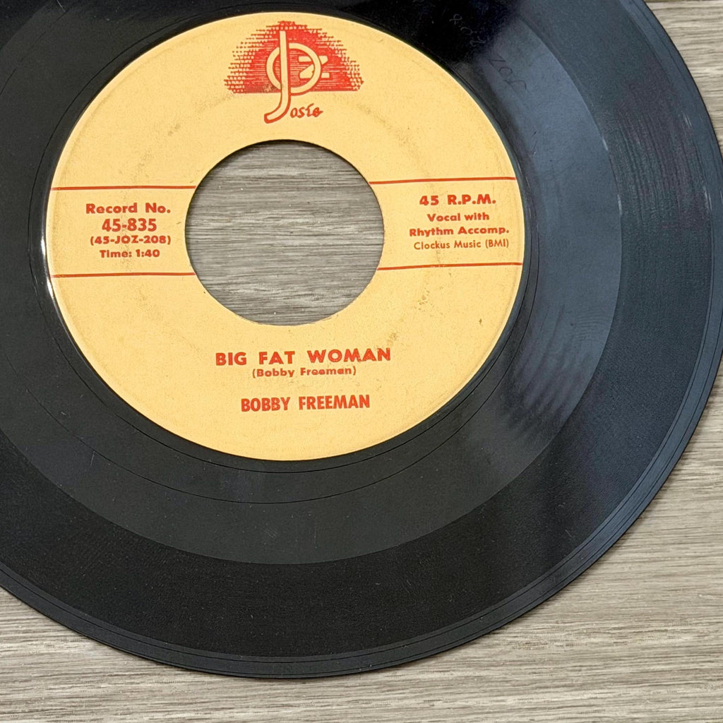 Bobby Freeman Do You Want to Dance 45 Vinyl Single Josie Records R&B Rock Roll